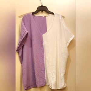 Cotton Bleu 3X blouse